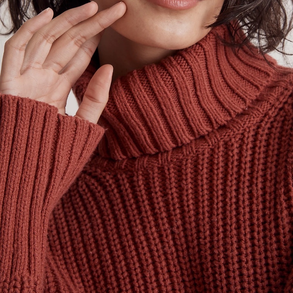 Wide Rib Turtleneck Sweater - Picture 2 of 7